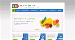 Desktop Screenshot of dk-plast.cz